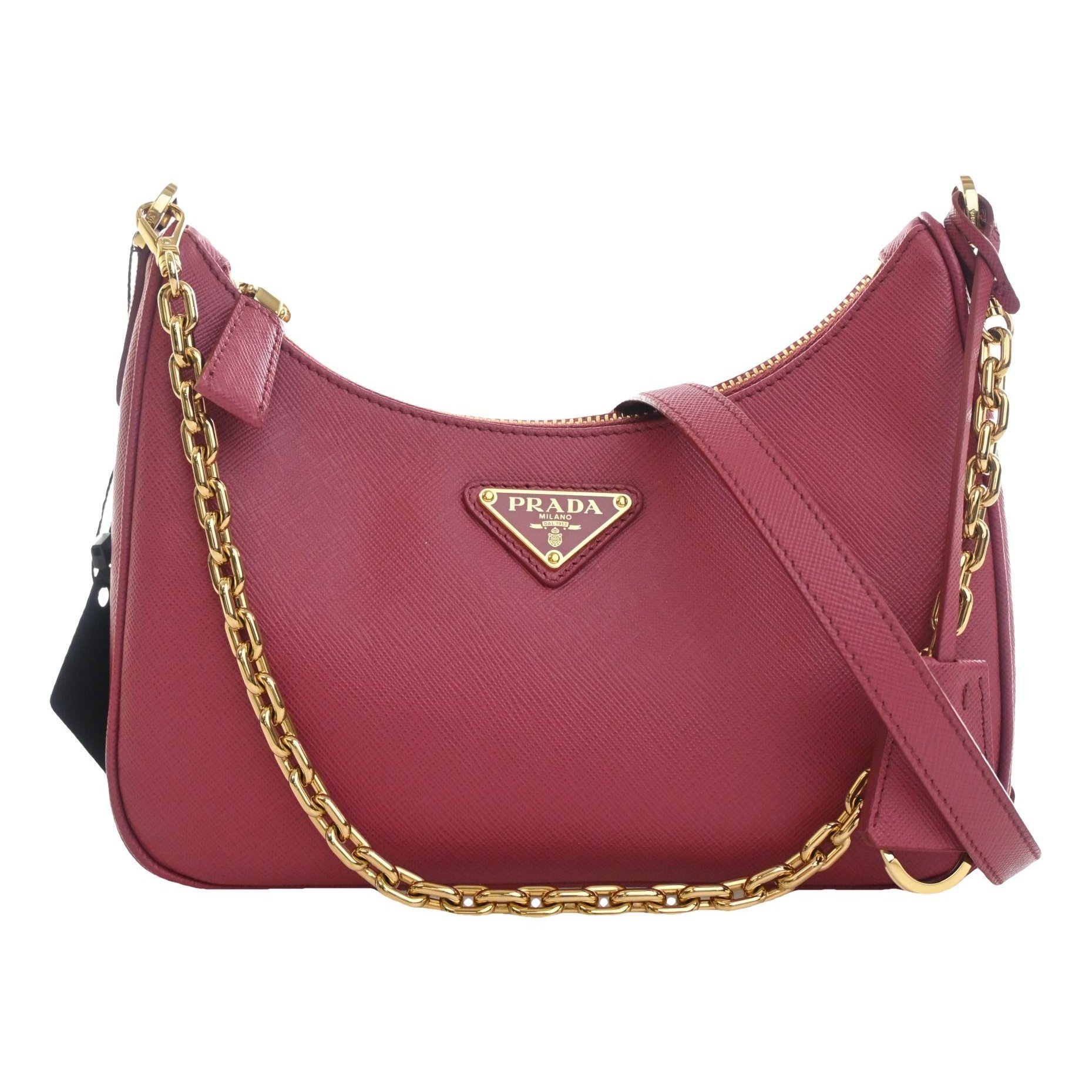 Prada Re-edition leather crossbody bag