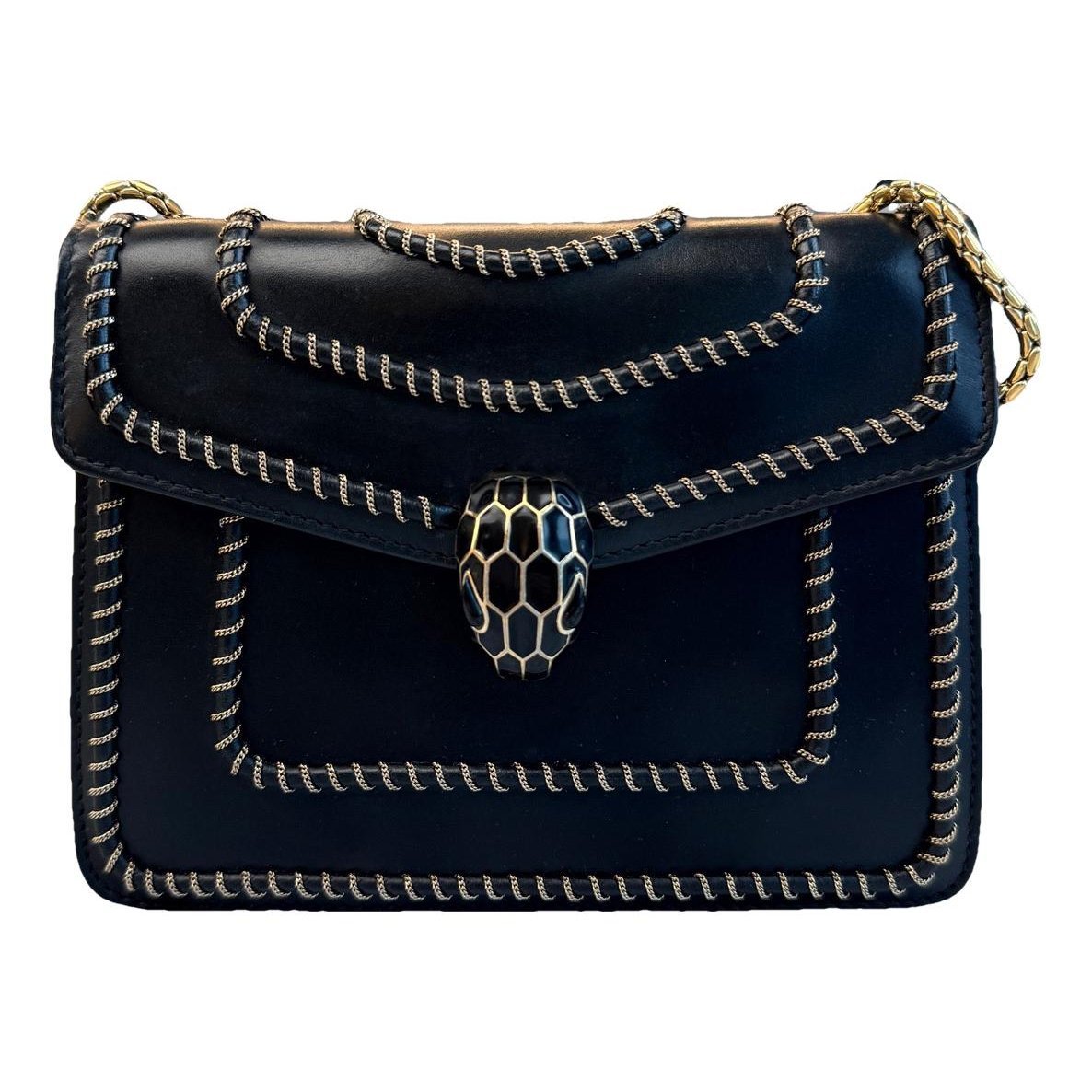 Serpenti leather crossbody bag