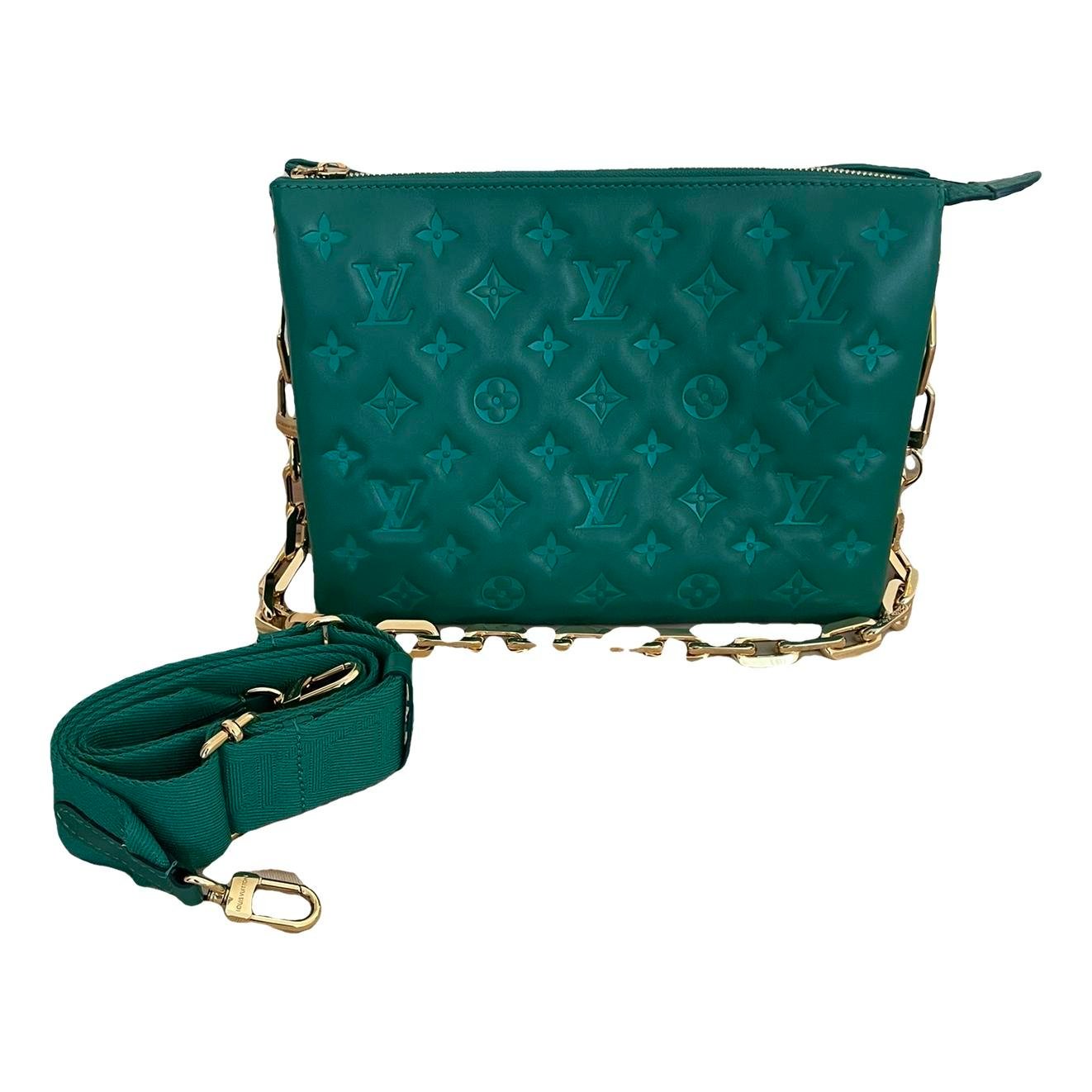Coussin leather handbag