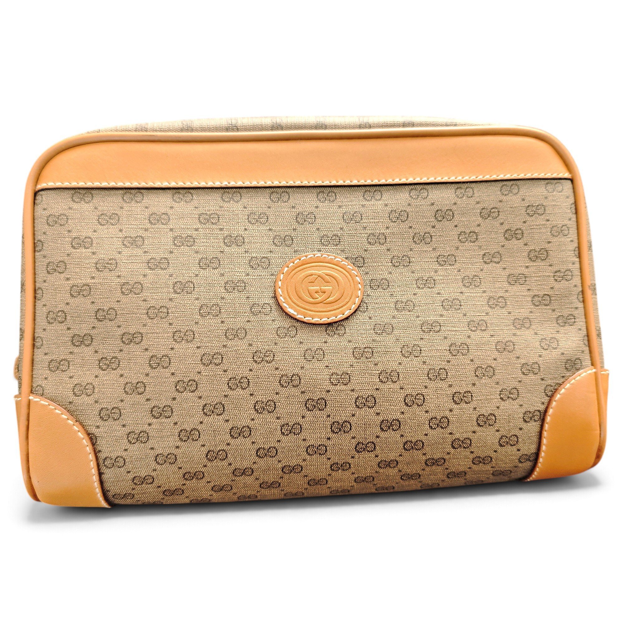 Leather clutch bag
