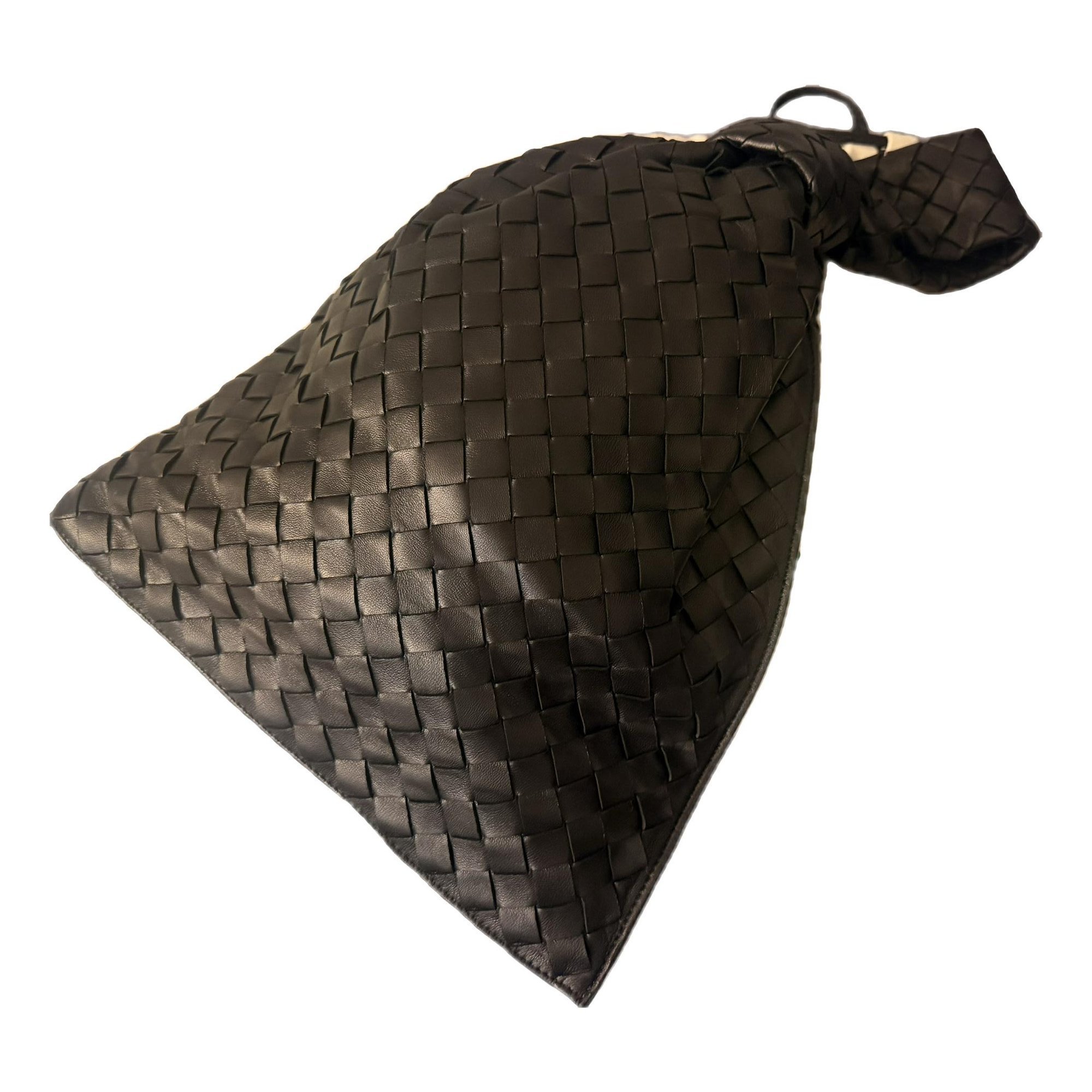 Twist leather handbag