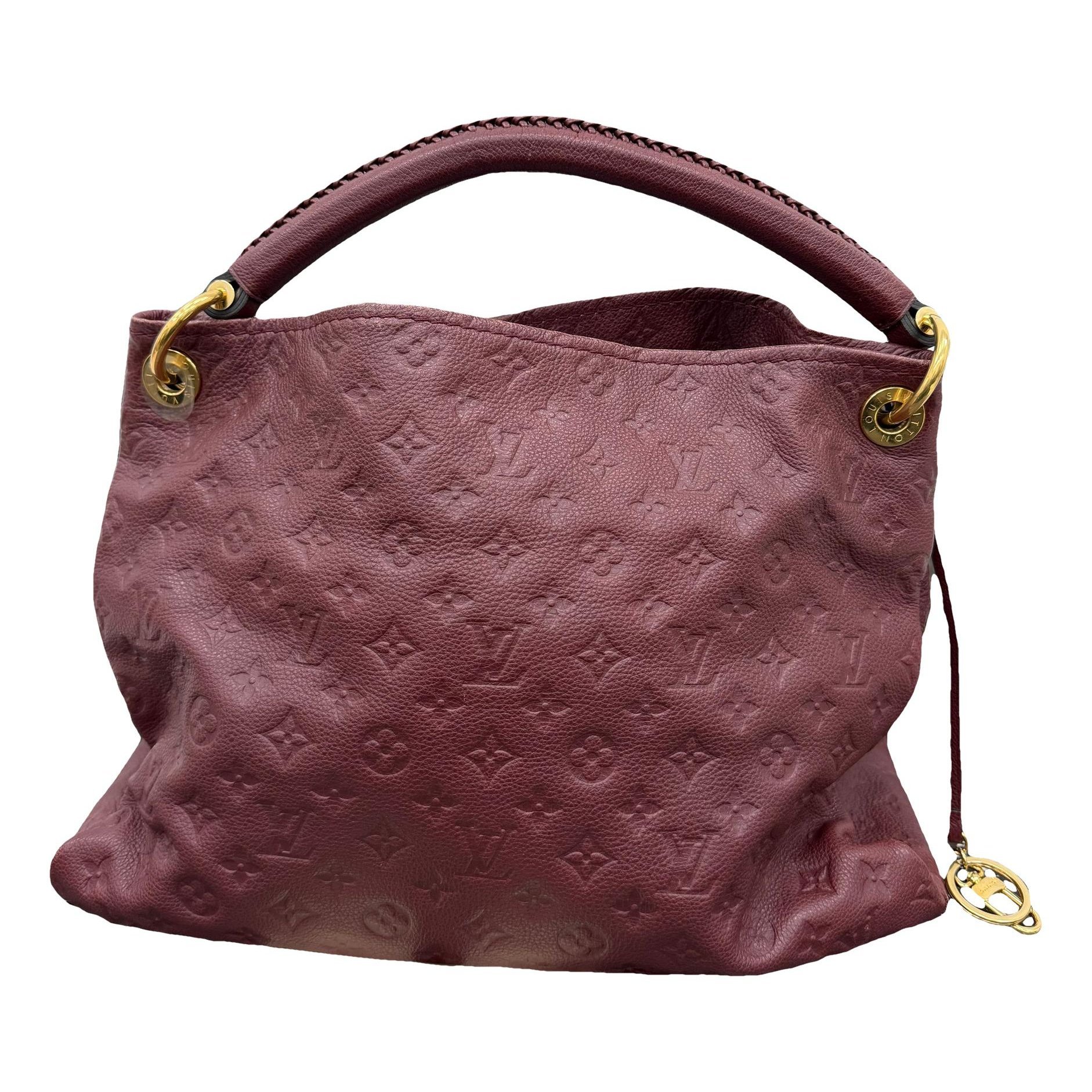 Artsy leather handbag