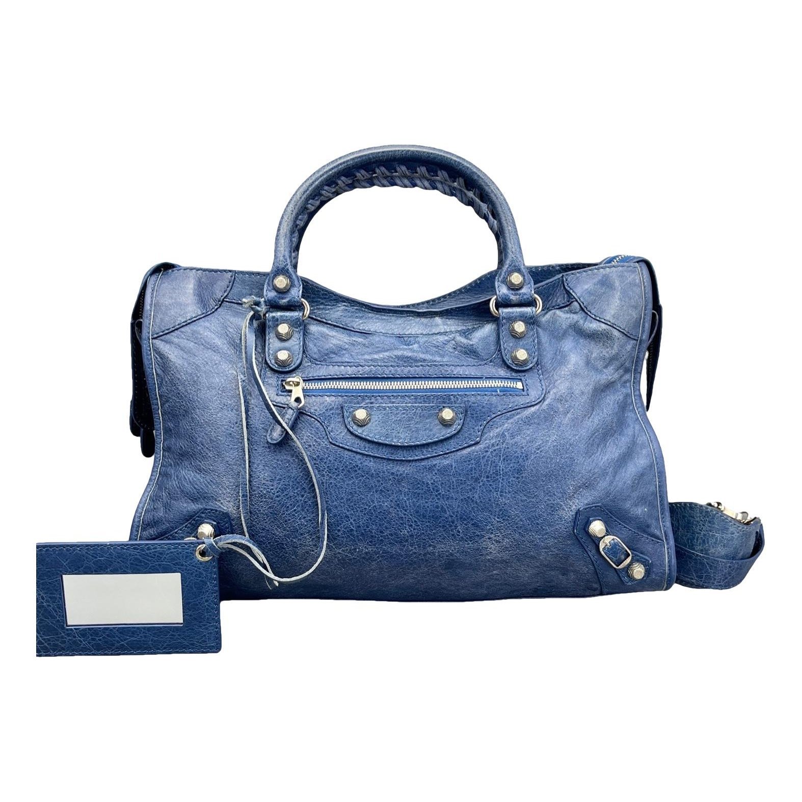Classic Metalic leather handbag