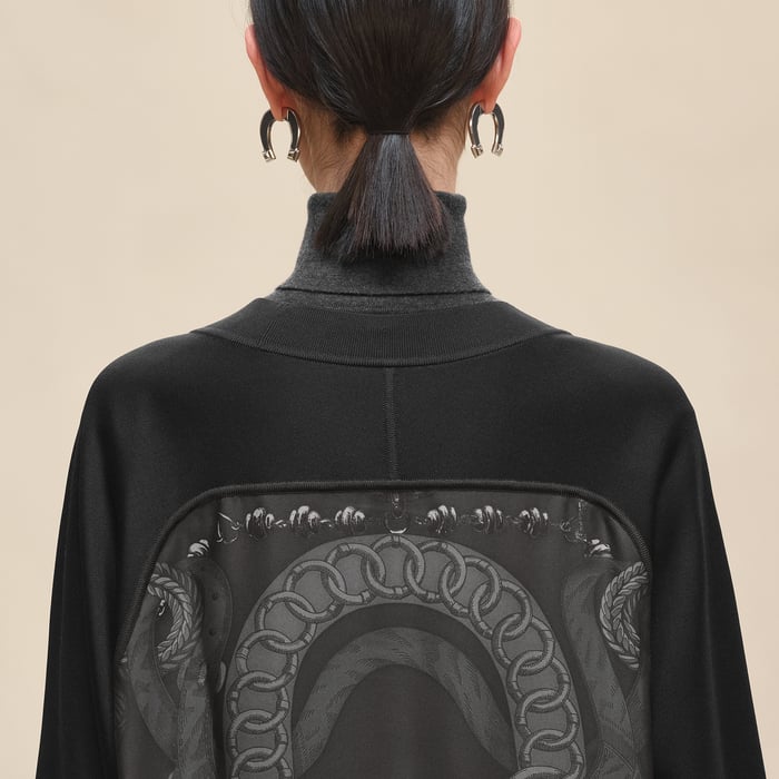 Gris Charbon "Palefroi Remix" Long-sleeve Twillaine Cardigan