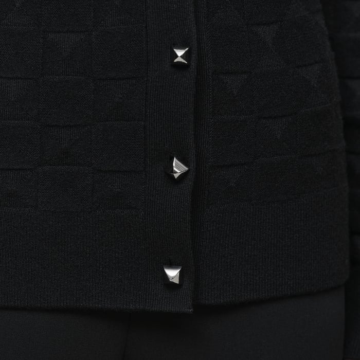 Noir "Medor" Long-sleeve Cardigan