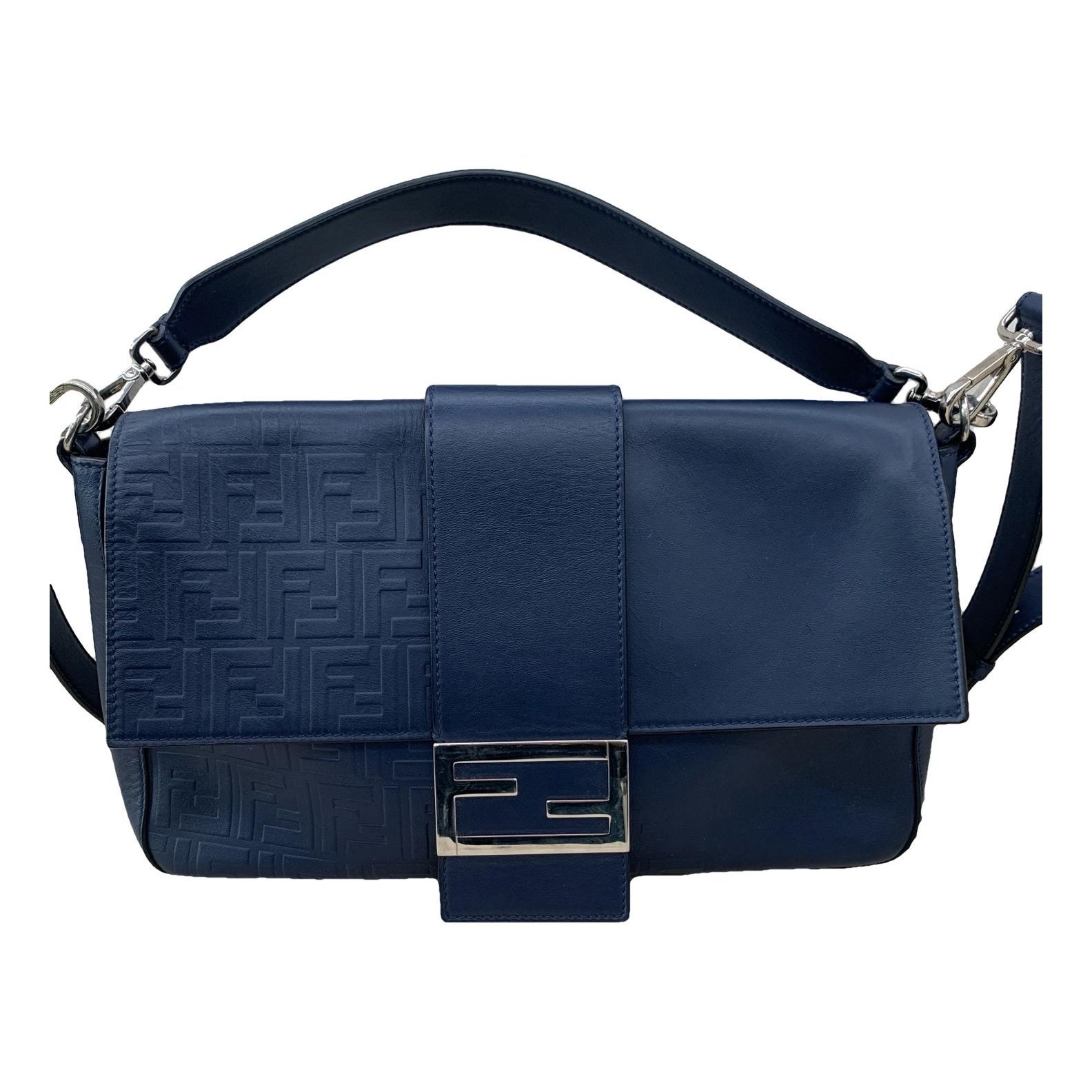 Baguette leather handbag