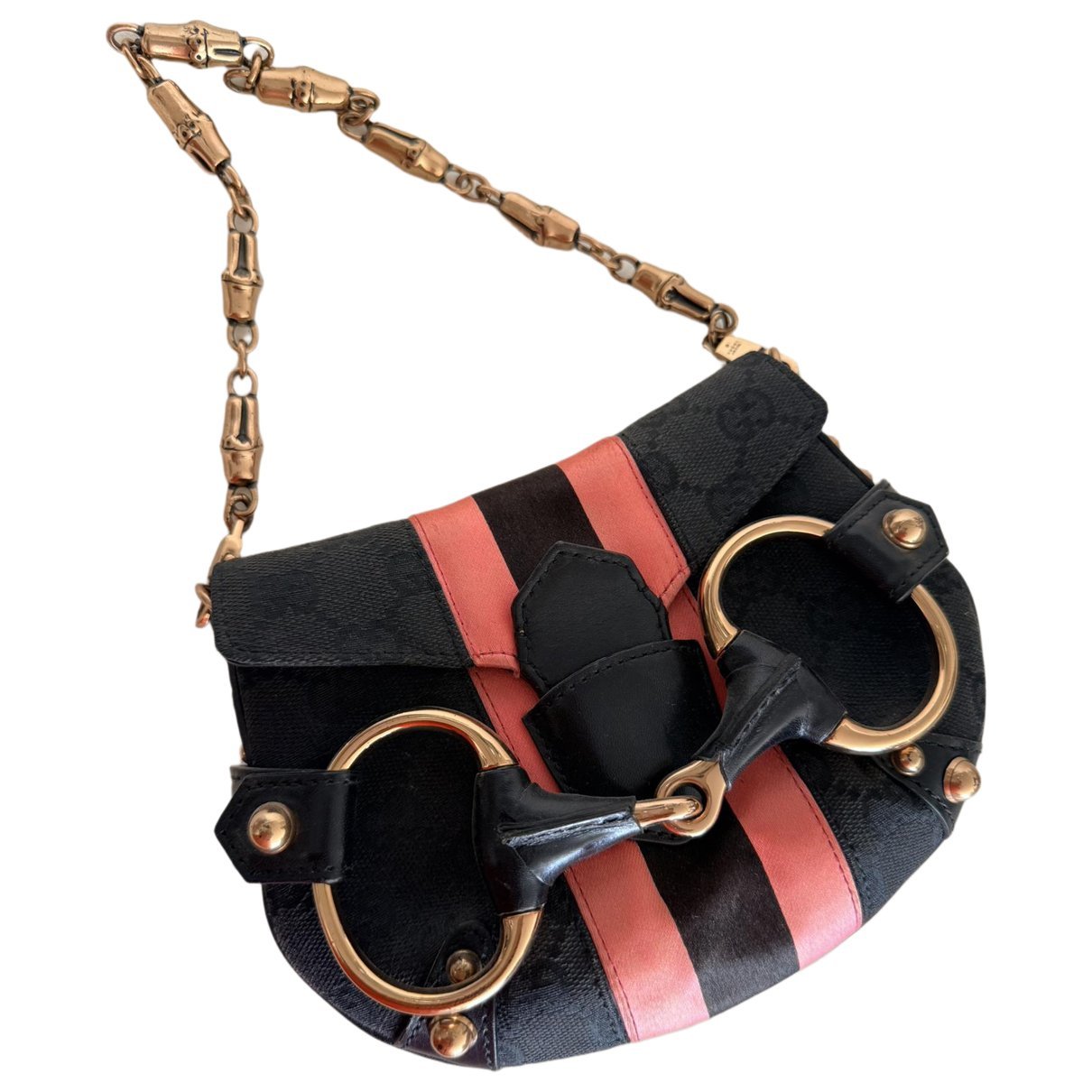 Horsebit Chain cloth mini bag