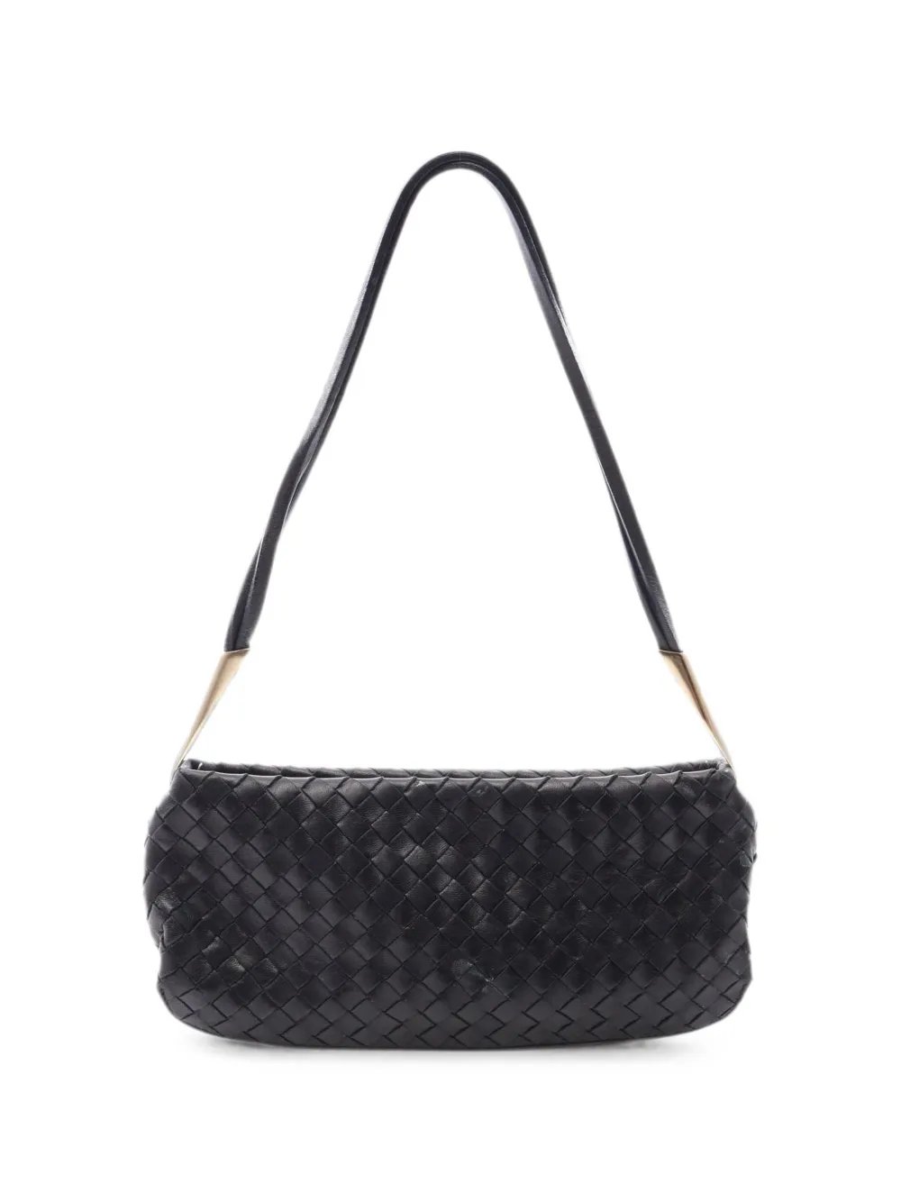 2000s Intrecciato-leather shoulder bag 