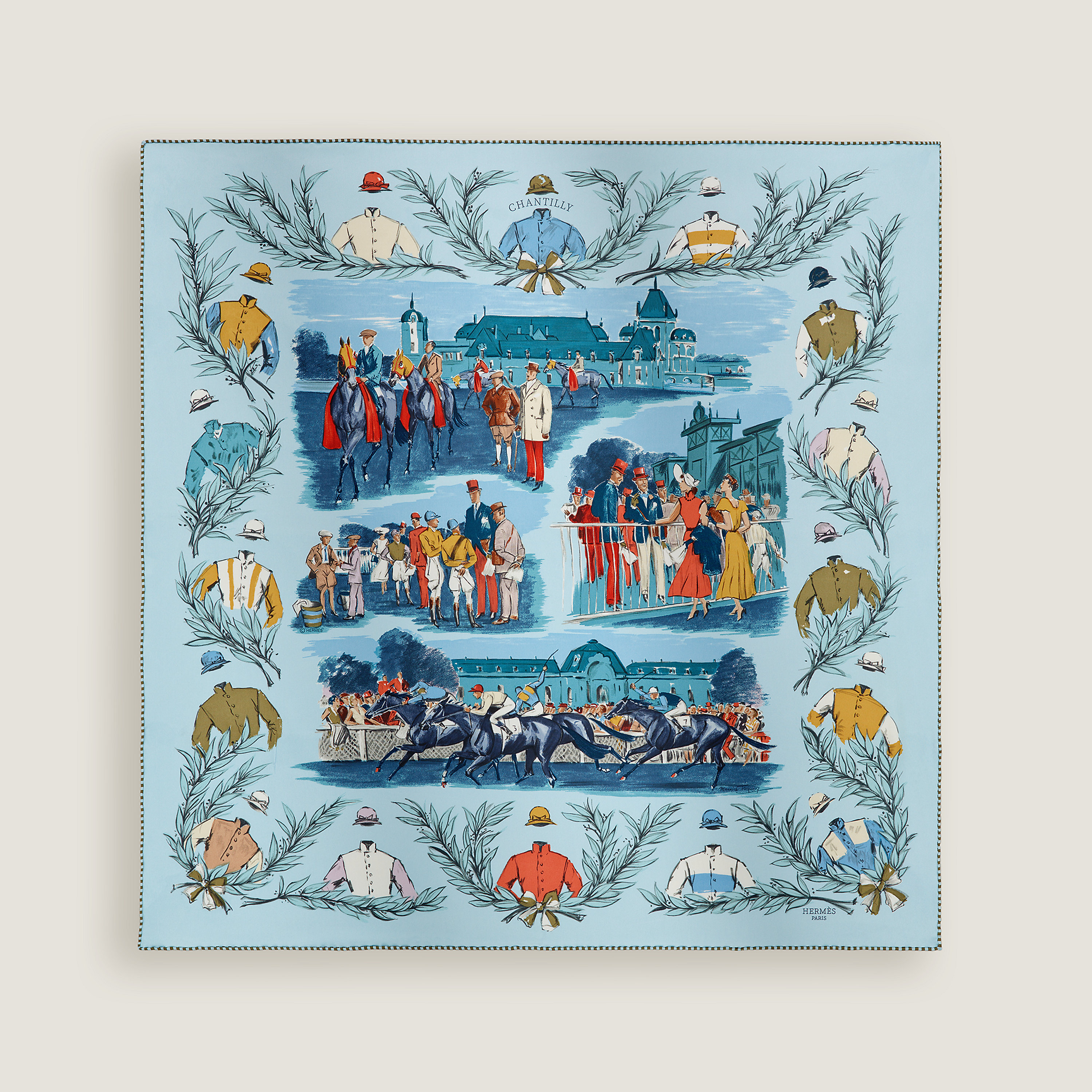Champ de Courses a Chantilly scarf 70