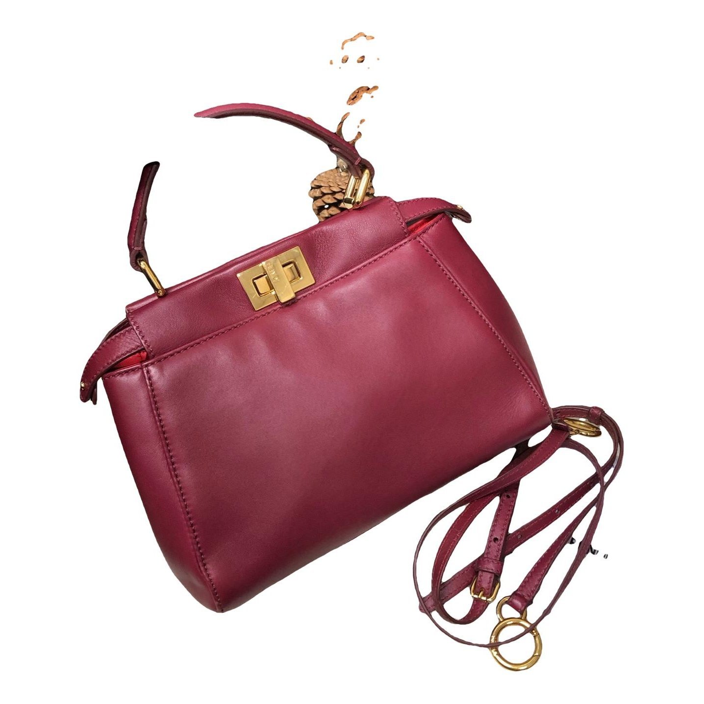 Peekaboo leather handbag