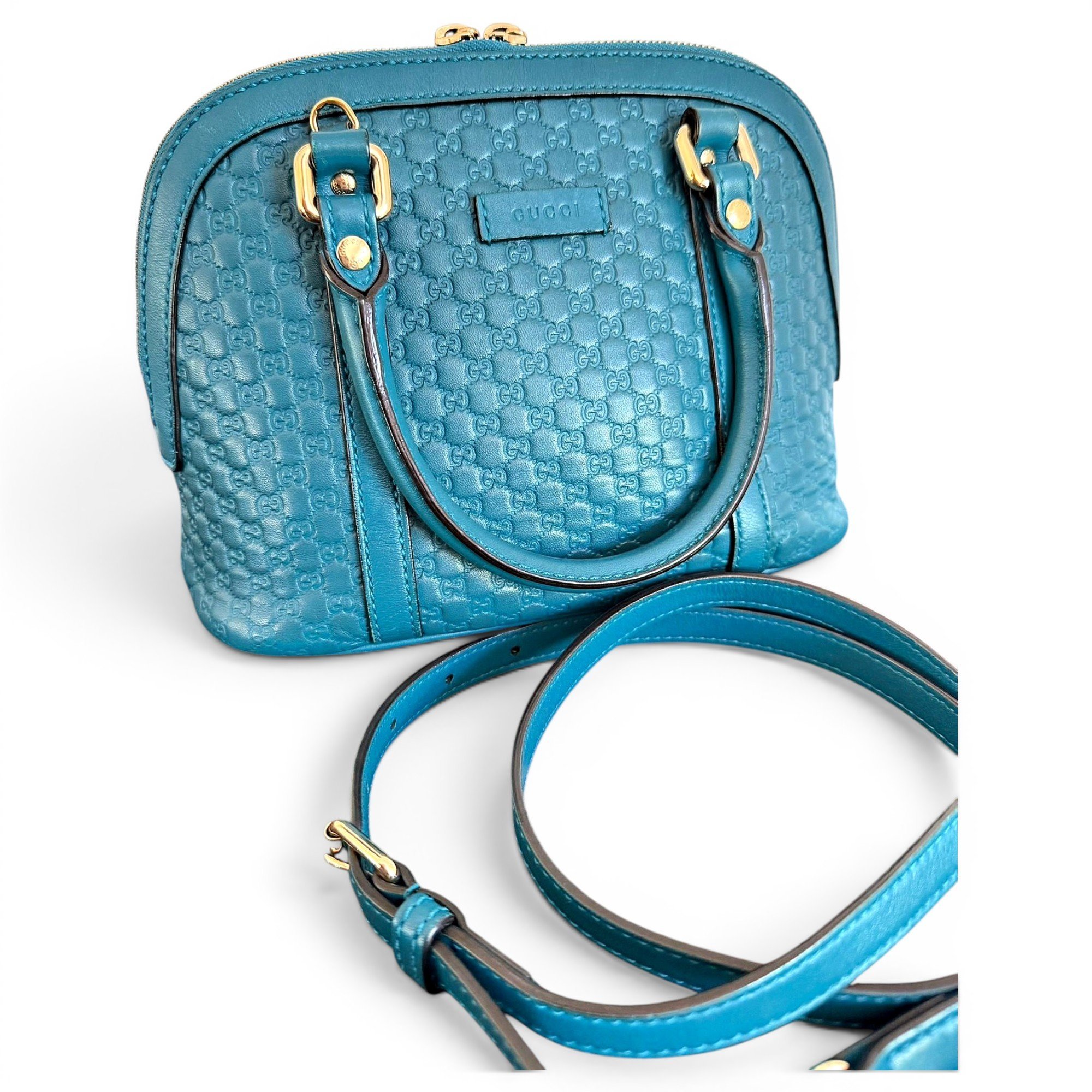 Dôme leather handbag