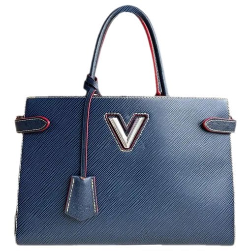 Twist leather handbag