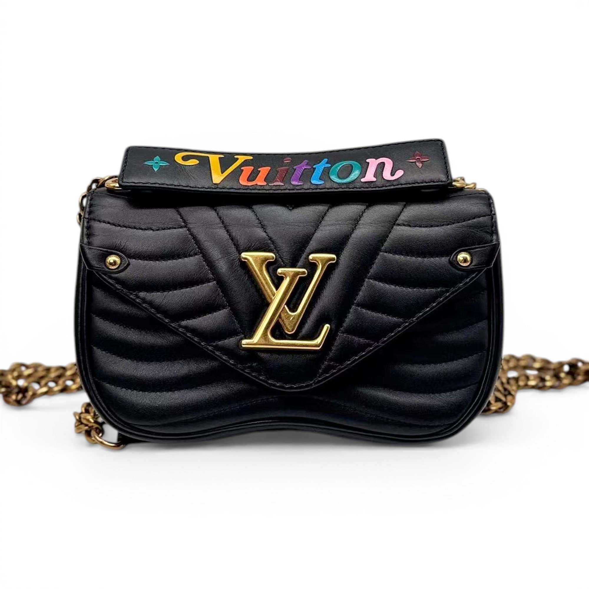 New Wave leather handbag