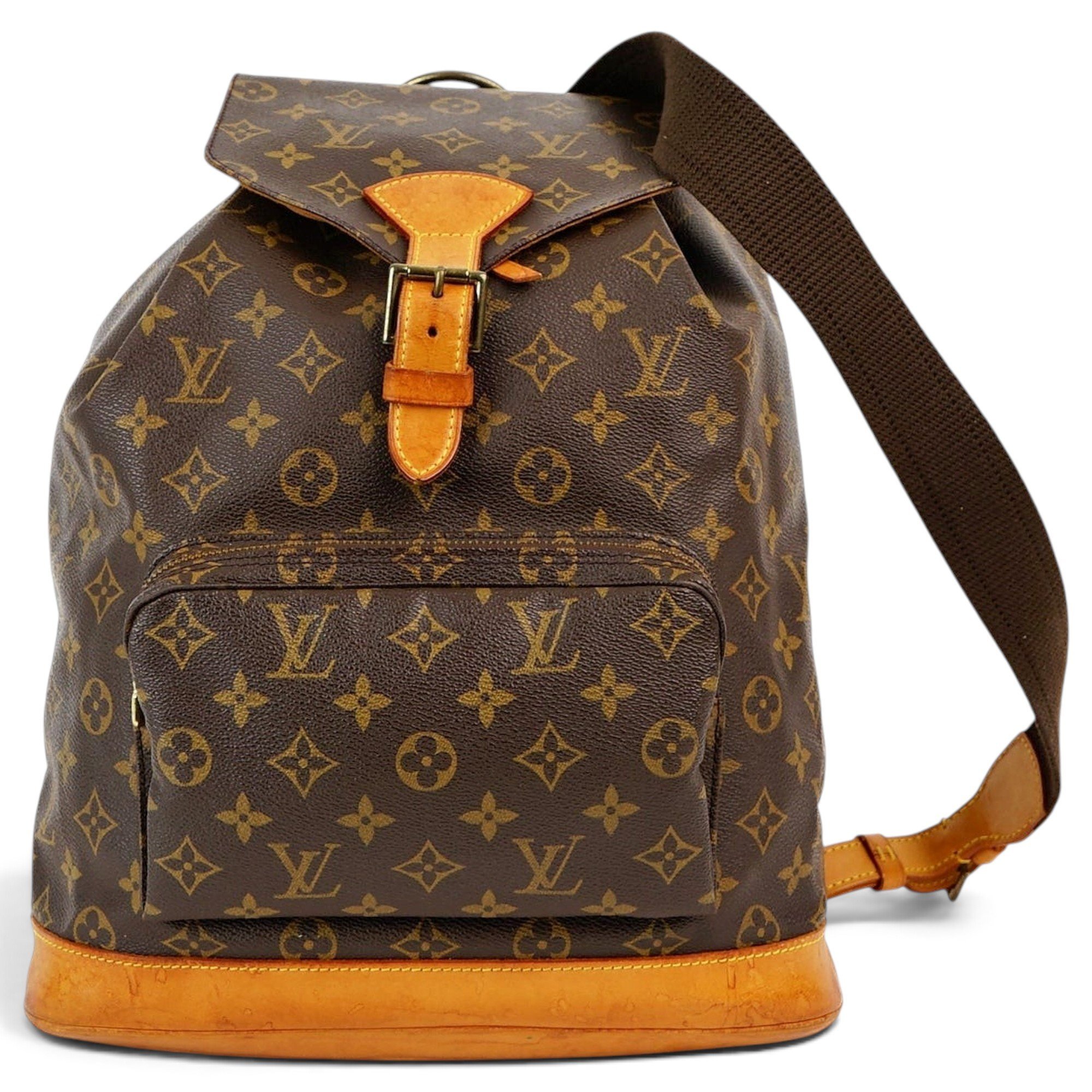 Montsouris Vintage leather backpack