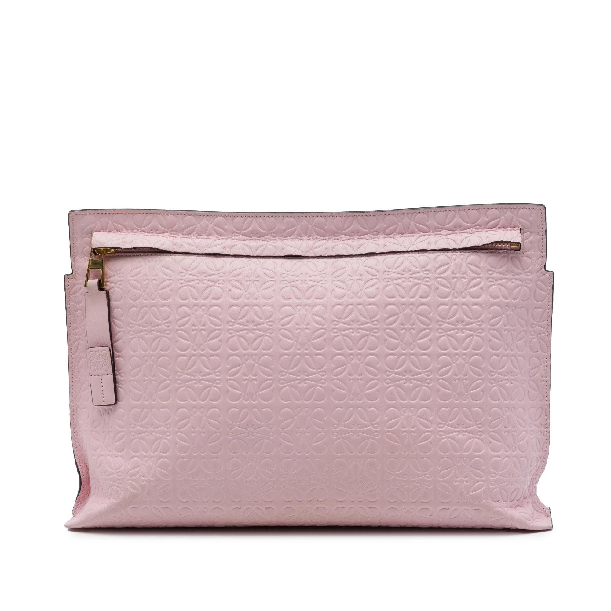 Anagram pony-style calfskin handbag