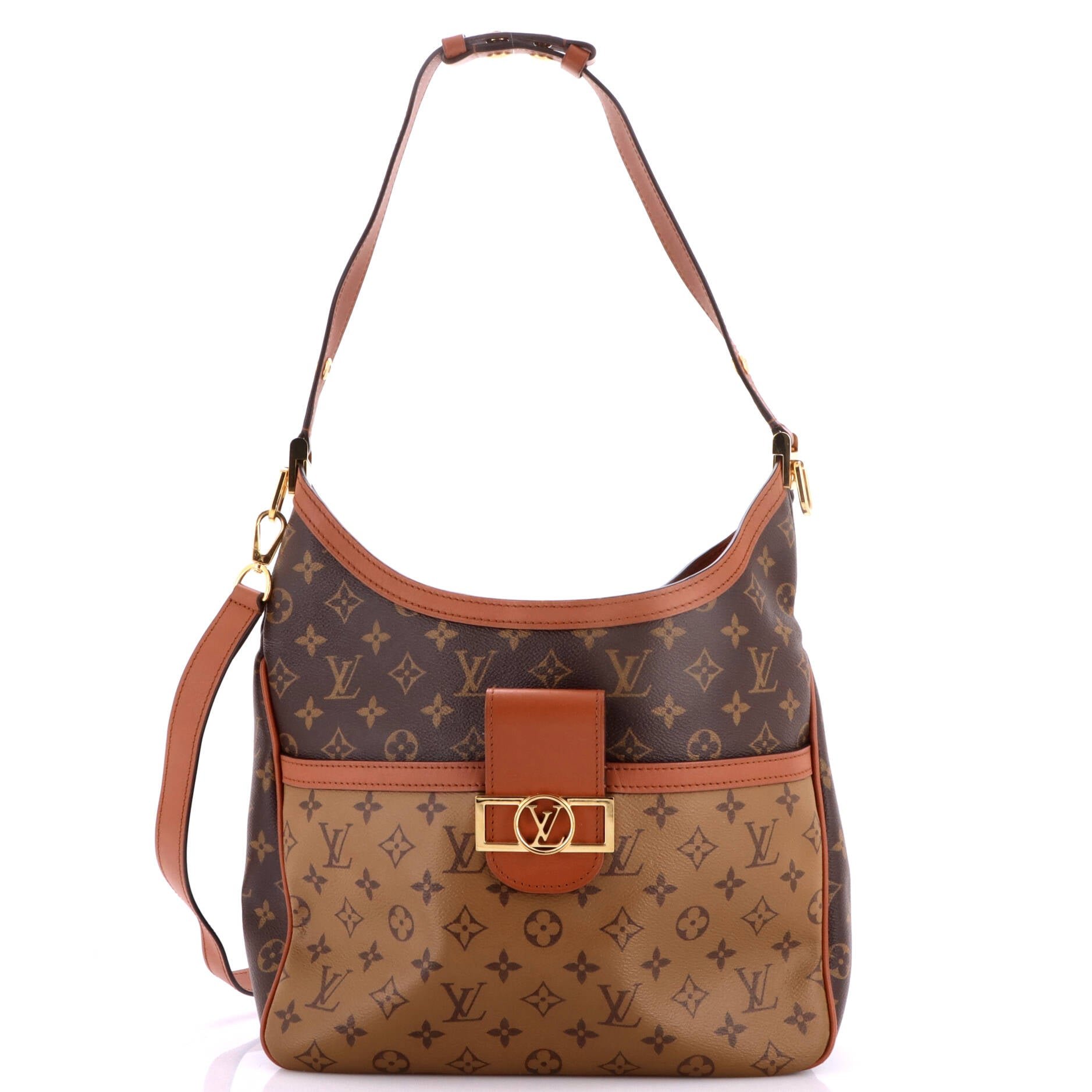 Dauphine Hobo Reverse Monogram Canvas MM