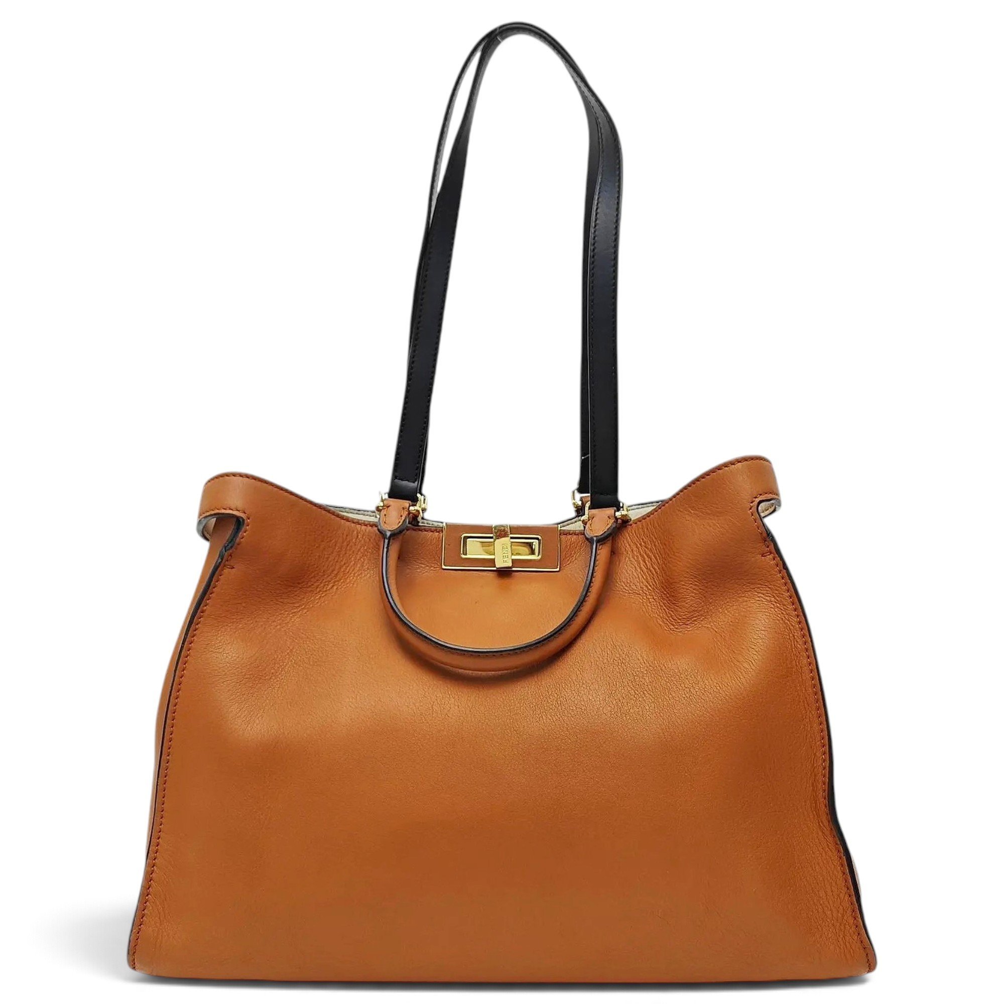Peekaboo leather handbag