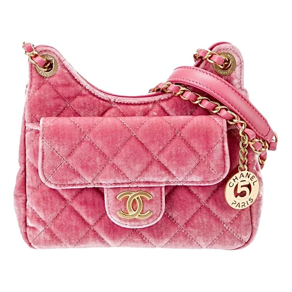 Velvet handbag