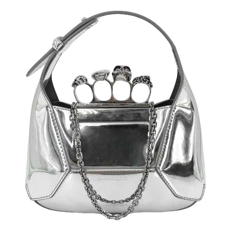 Alexander McQueen Knuckle leather handbag