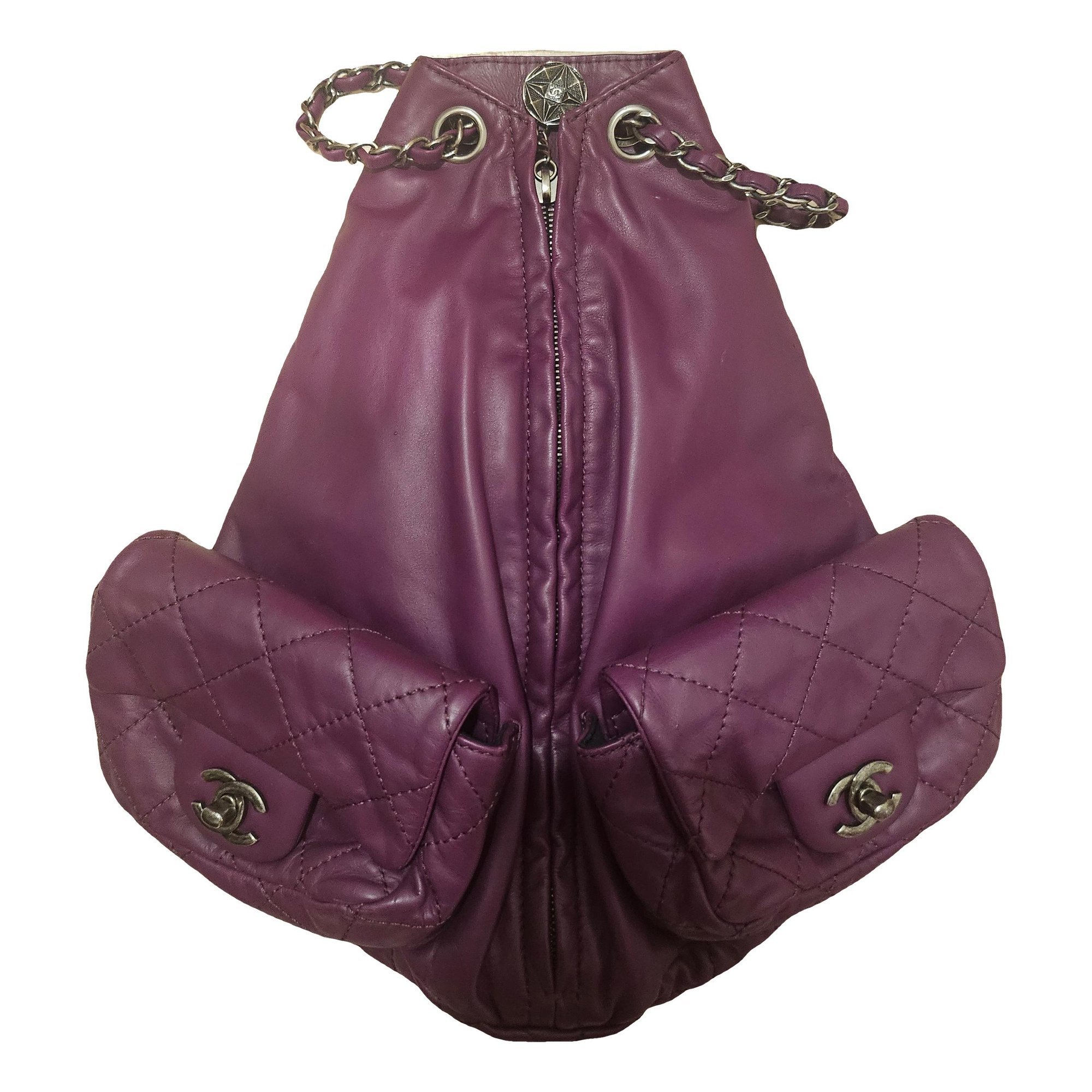 Leather backpack
