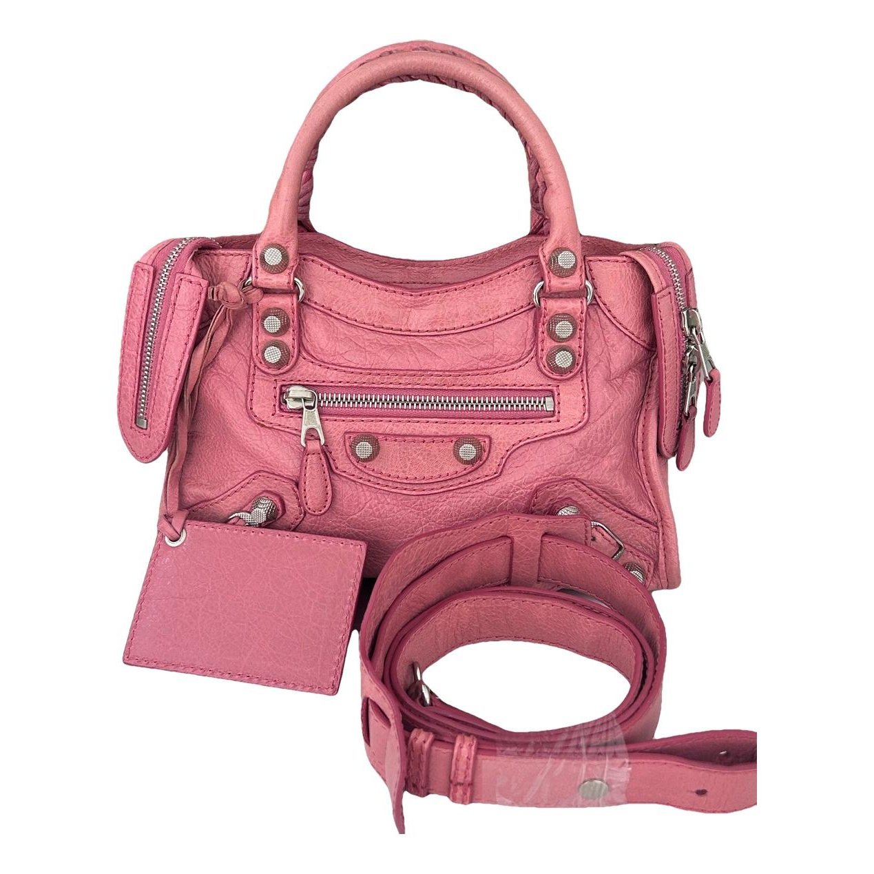 Classic Metalic leather handbag