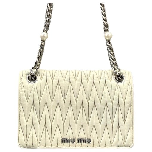 Miu Miu Miu Club leather handbag