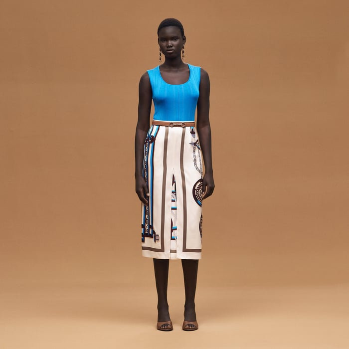 Bleu Piscine Sleeveless Sweater