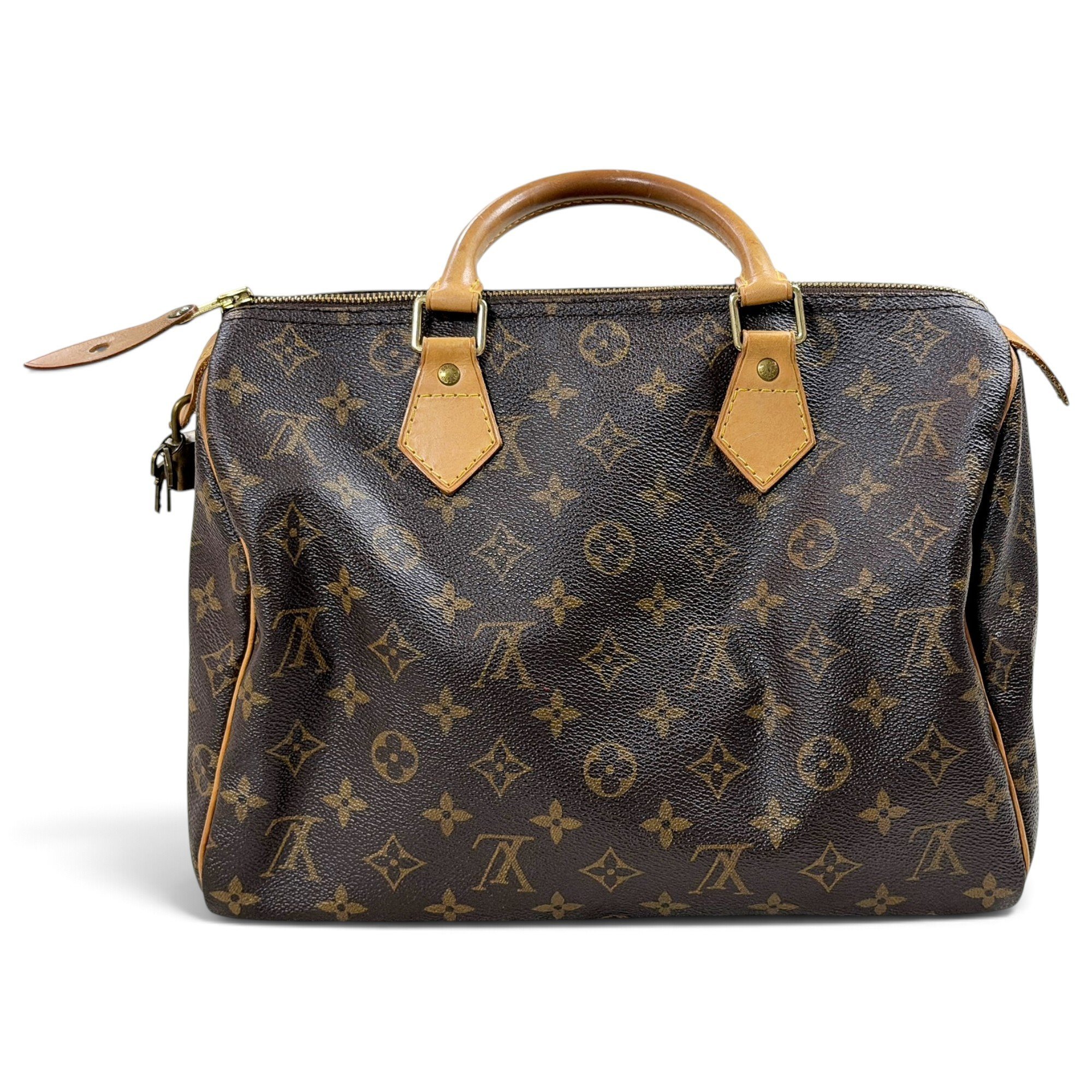 Speedy leather handbag