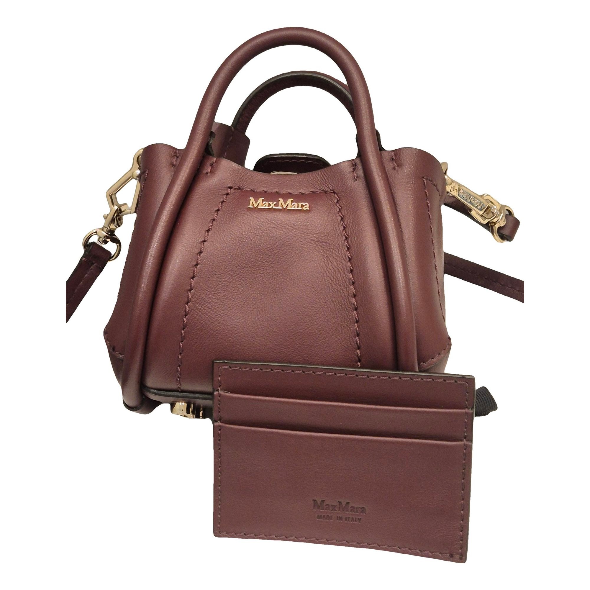 Marine leather mini bag