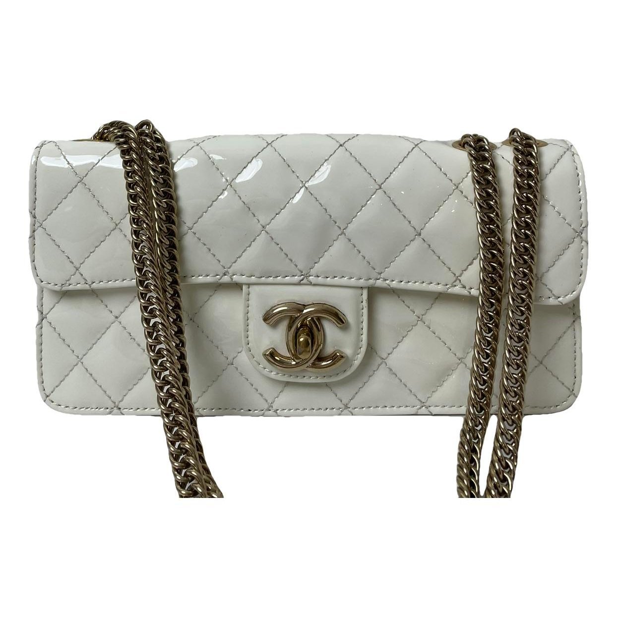 Patent leather handbag