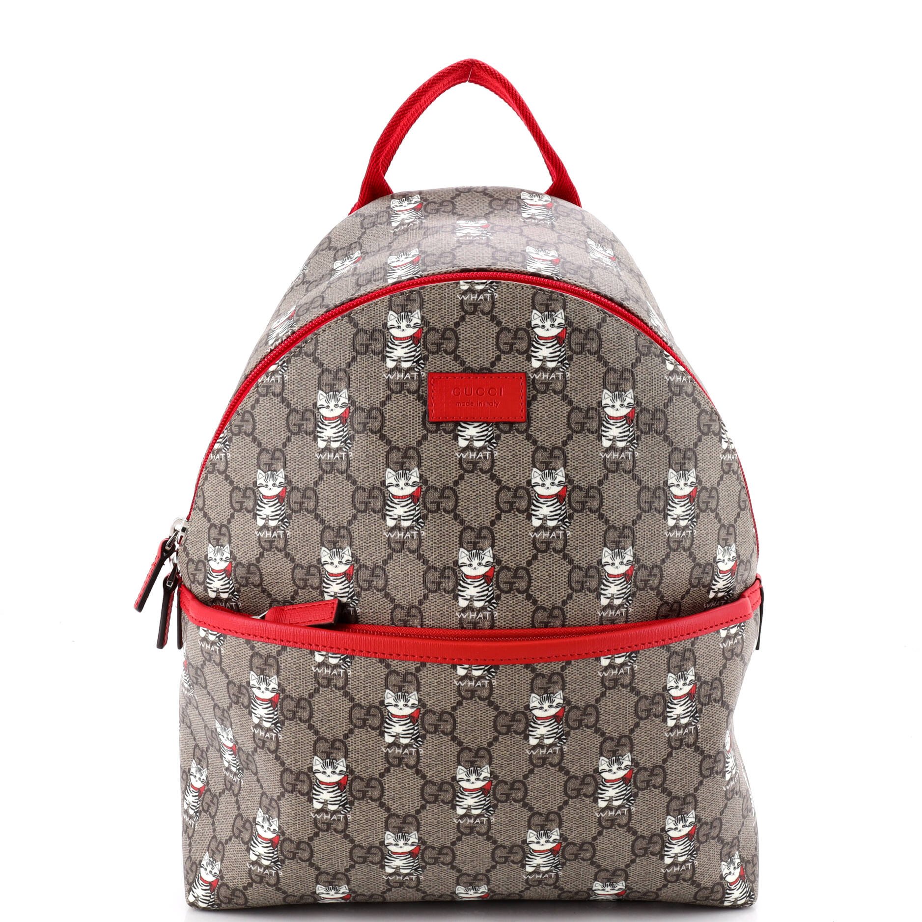 Children's Zip Backpack Printed GG Coated Canvas Small