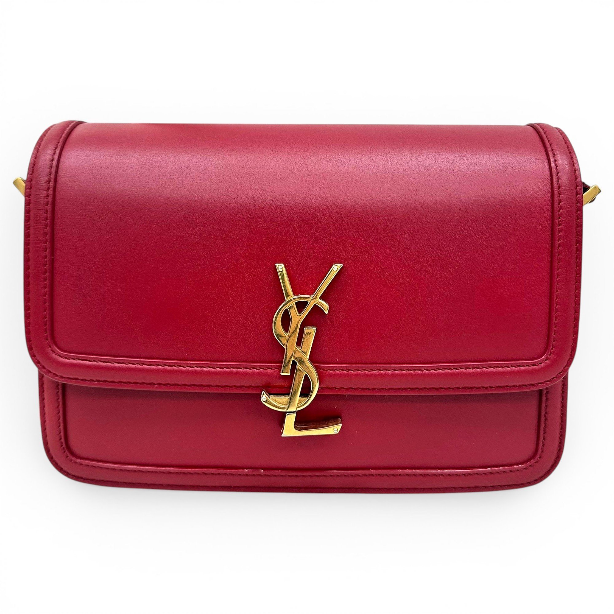 Solférino leather handbag