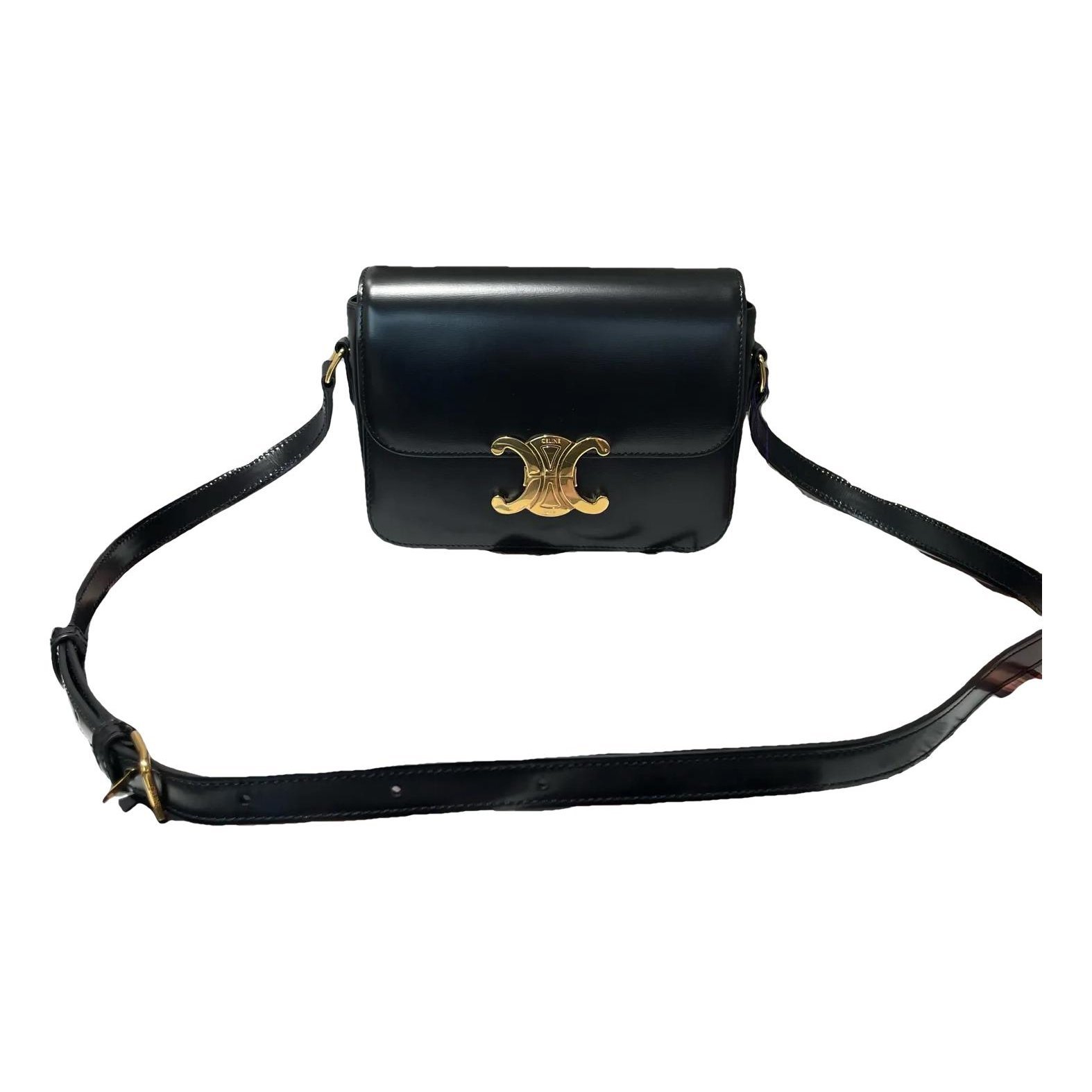 Triomphe leather crossbody bag