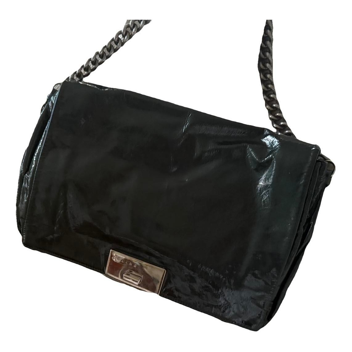Patent leather handbag