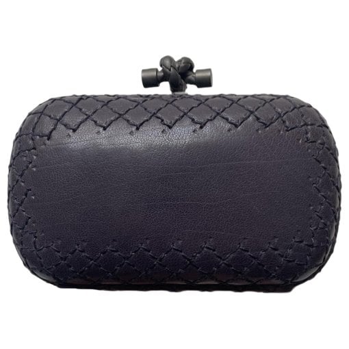 Pochette Knot leather clutch bag