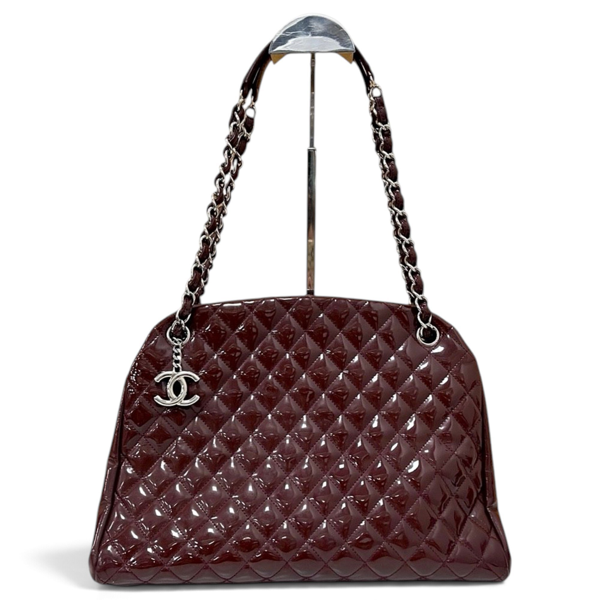 Patent leather handbag