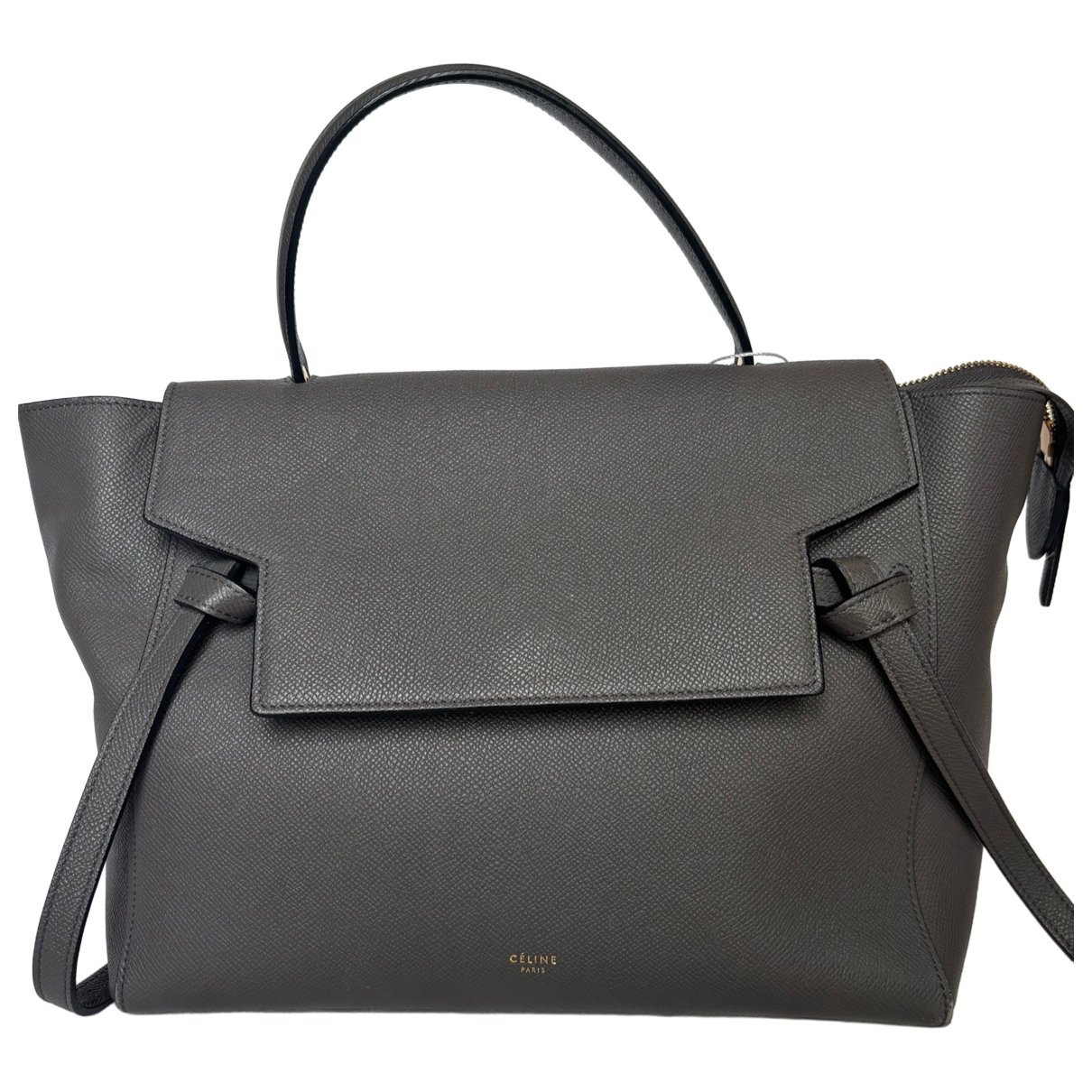 Belt leather handbag