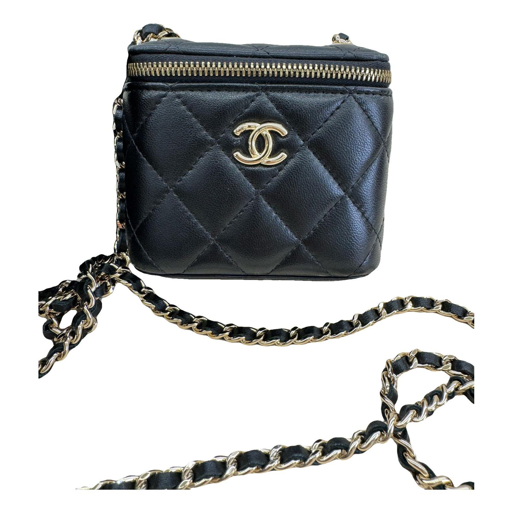 Trendy CC Vanity leather handbag