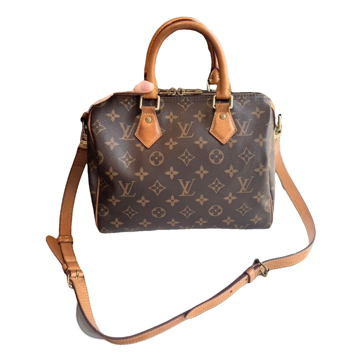 Speedy leather handbag