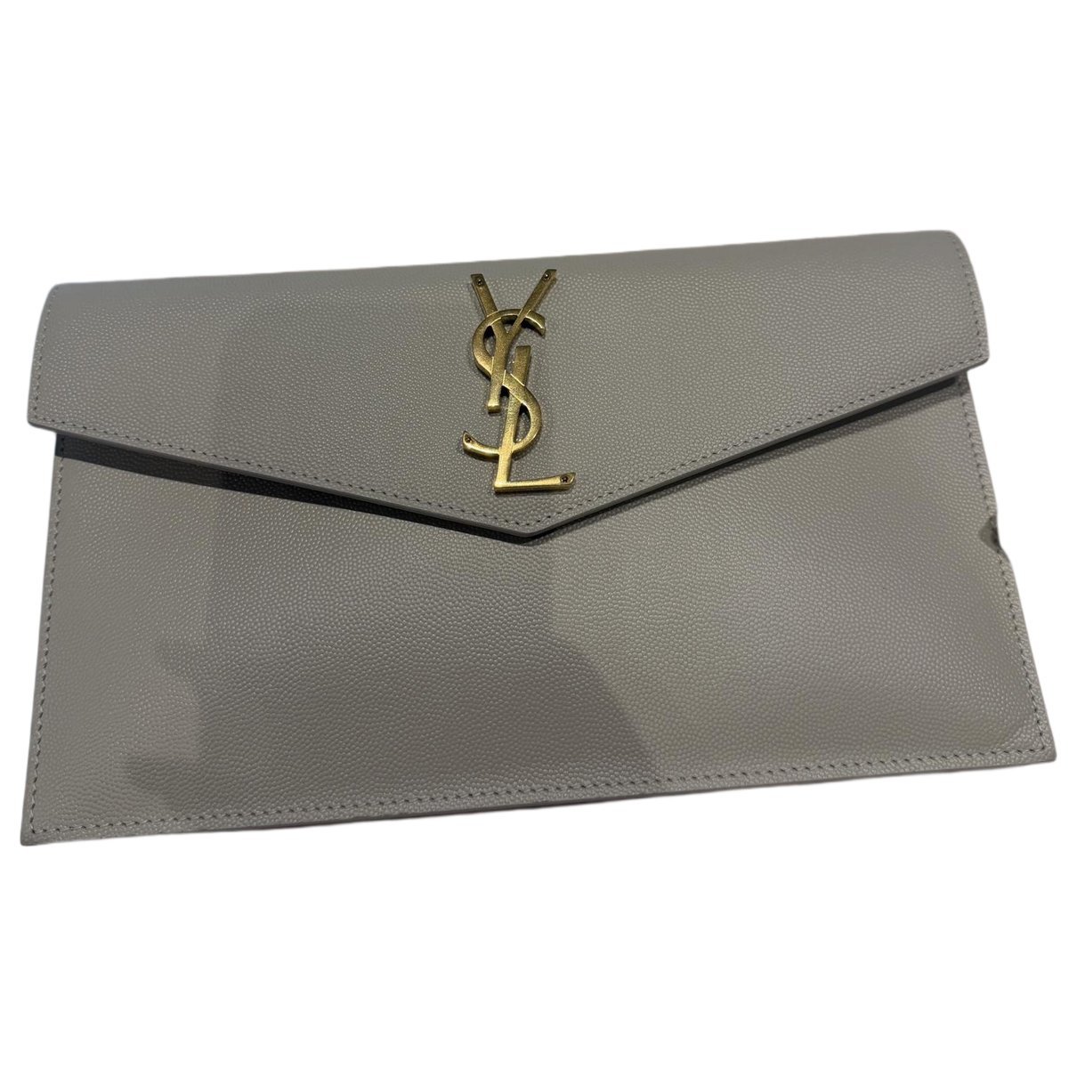 Leather clutch bag