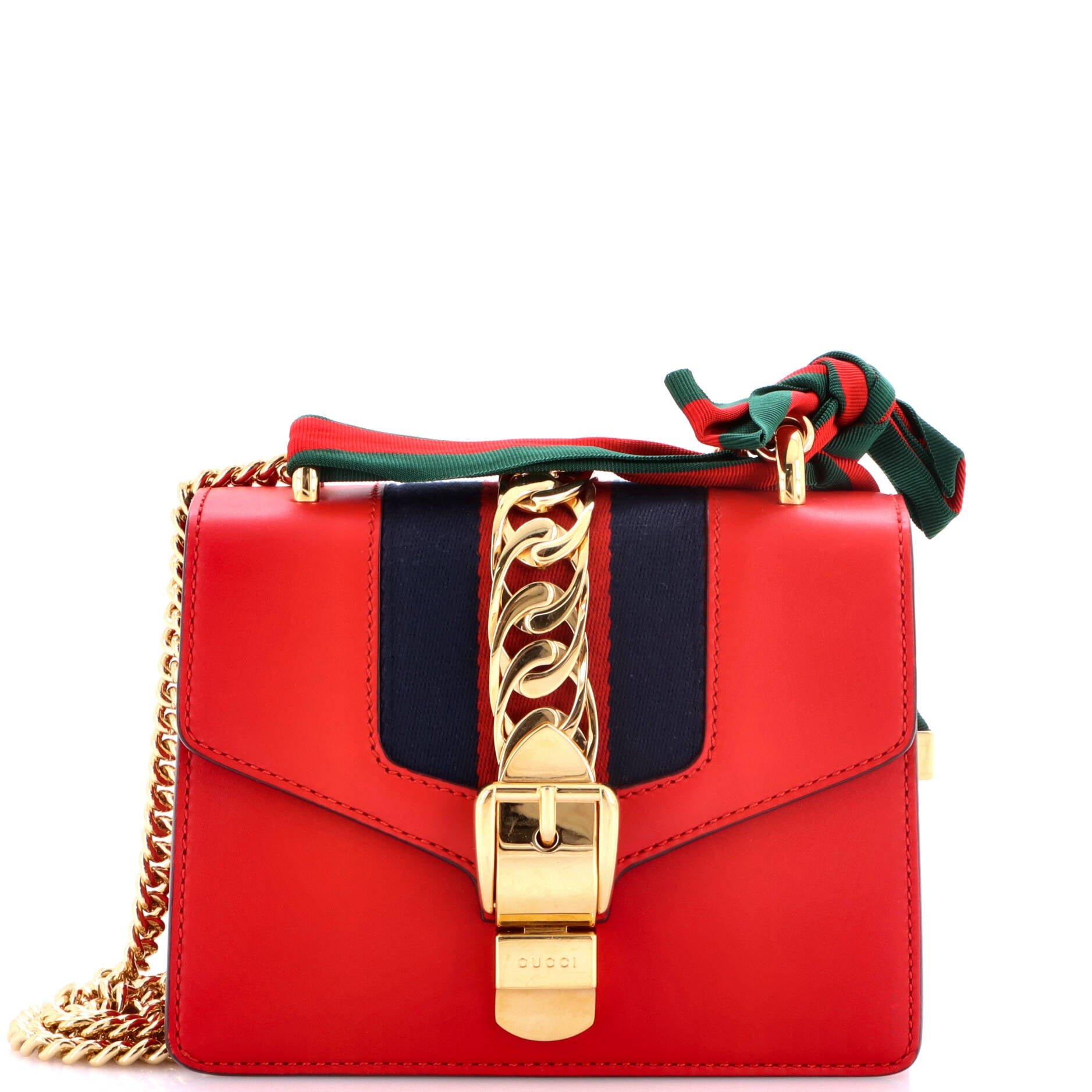 Sylvie Chain Shoulder Bag Leather Mini