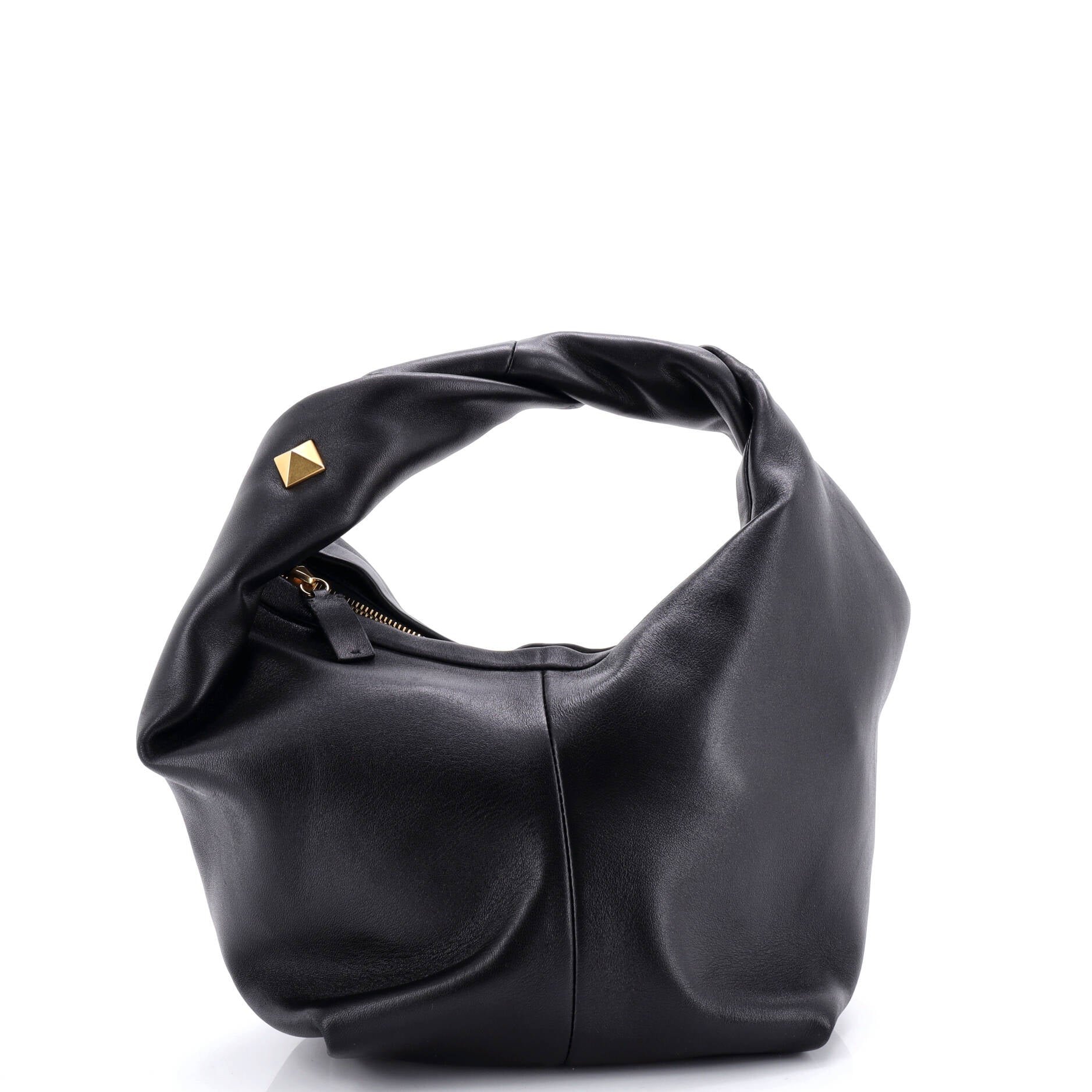 Valentino Garavani Roman Stud Hobo Leather Medium