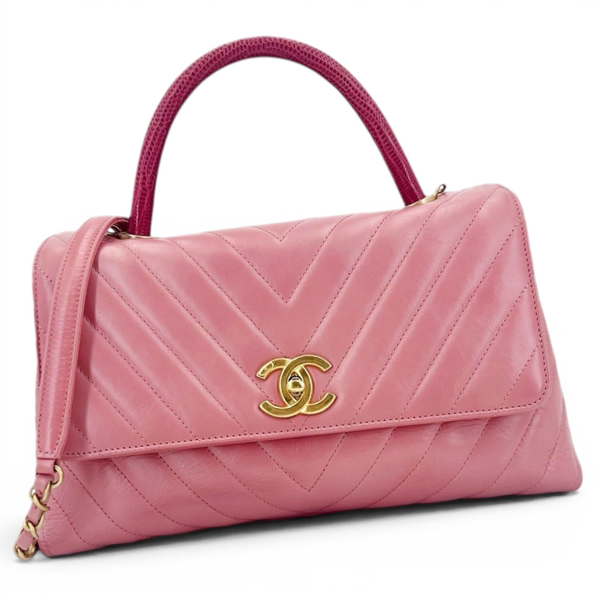 Coco Handle leather handbag