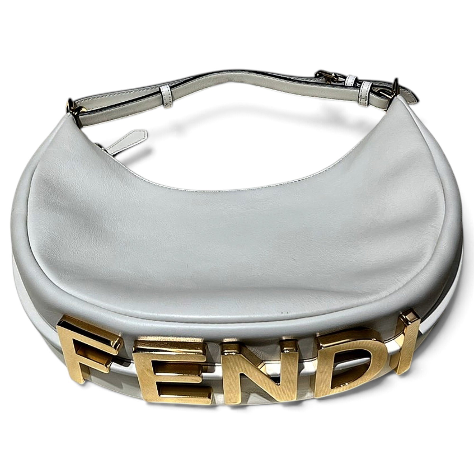 Fendigraphy leather handbag