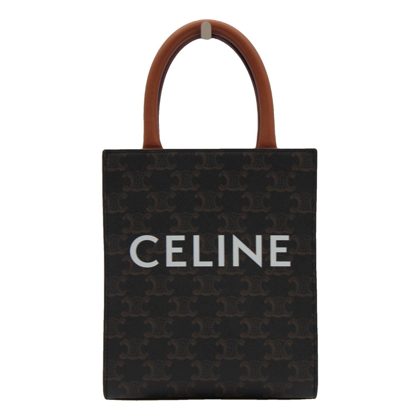 Cabas Vertical leather handbag