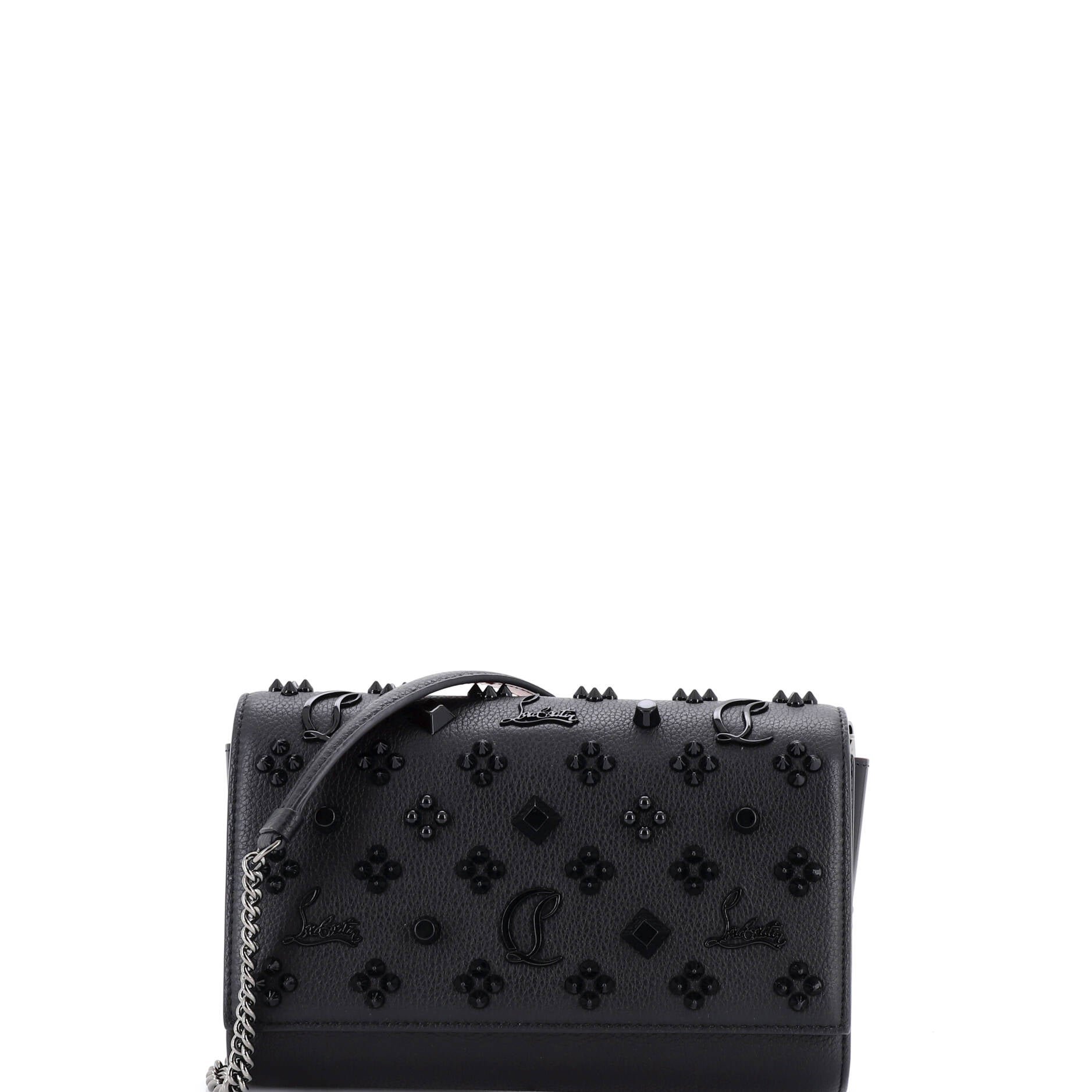Christian Louboutin Paloma Clutch Embellished Leather Small