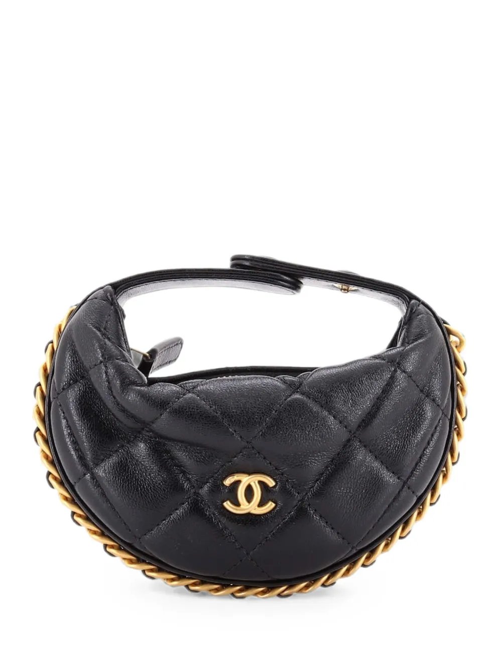 Chain Around Pouch Quilted Lambskin Extra Mini hobo bag