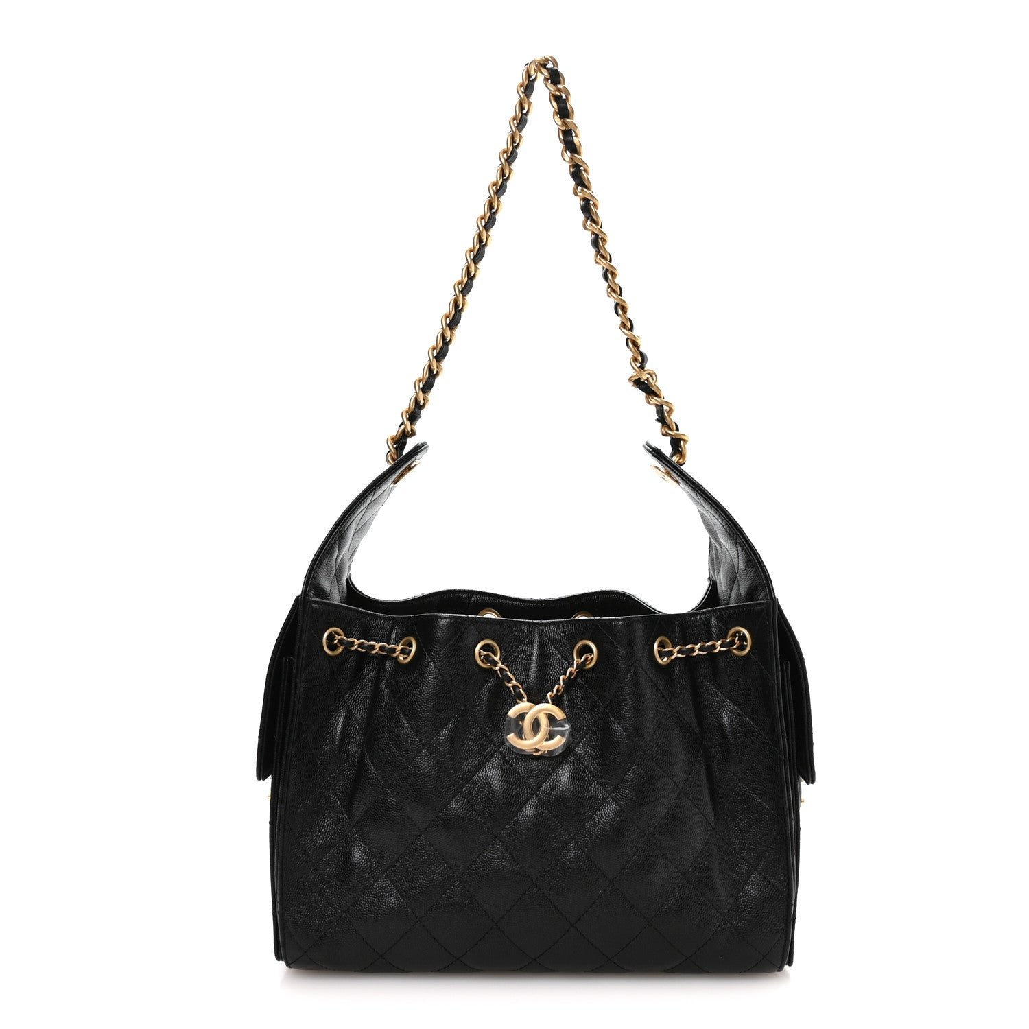 Chanel Caviar Quilted Small Chanel 25 Handbag Black