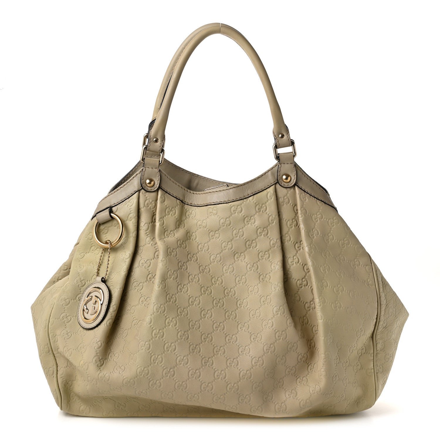 Gucci Guccissima Large Sukey Tote Mystic White