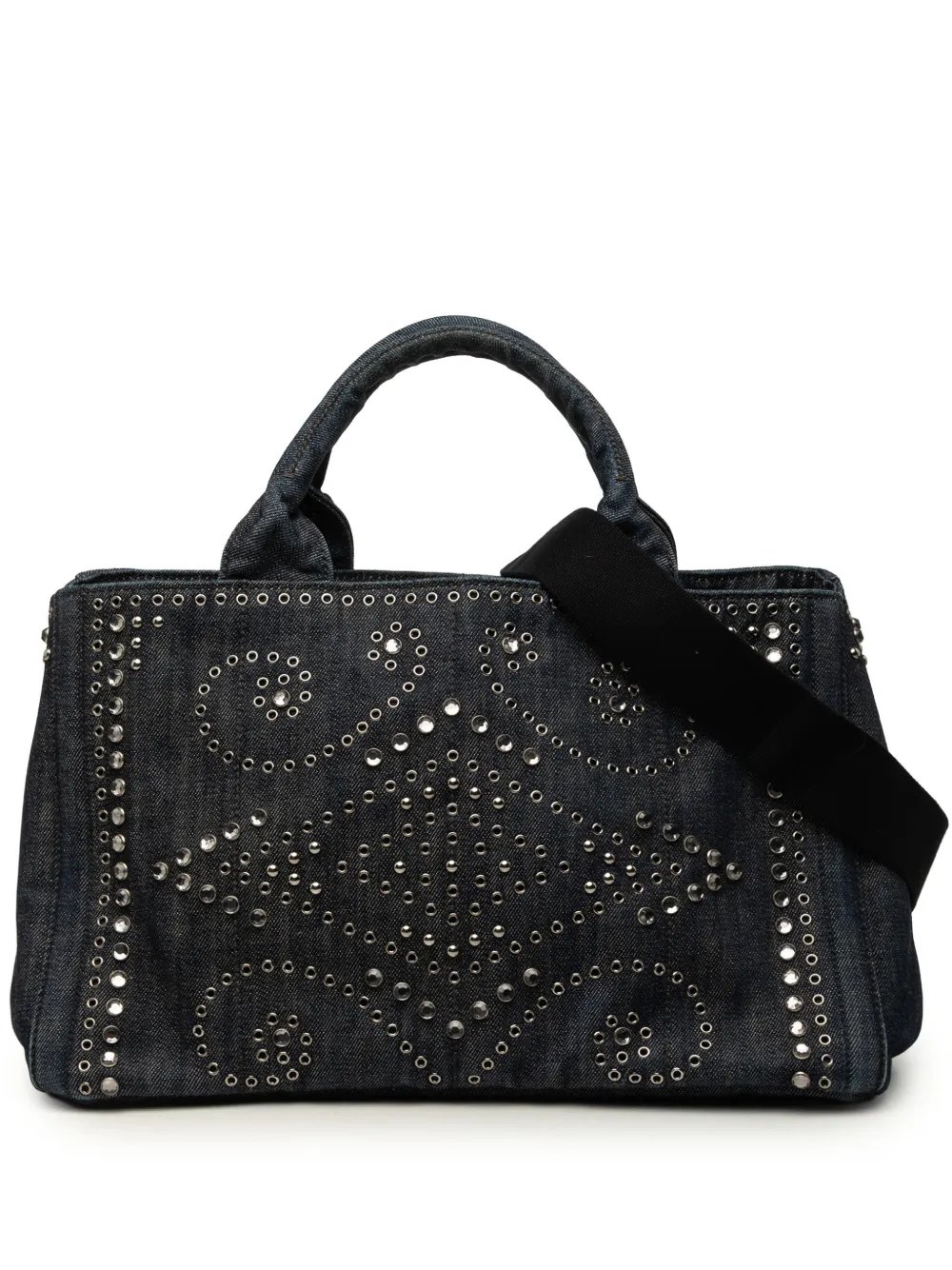 2010-2026 Denim Canapa Bijoux and Grommet Tote satchel